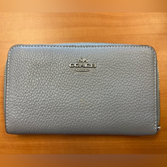 Coach Morgan Shoulder Bag and Matching Wallet in Blue Mist - Picture 15 of 17